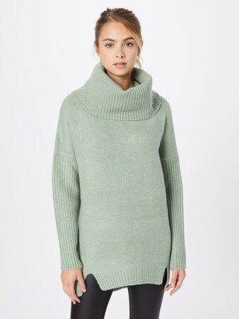 Oversized Sweater 'Franka' in Grün & Rosa