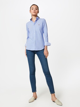 Polo Ralph Lauren Bluse 'HEIDI' in Blau, Rosa & Weiß