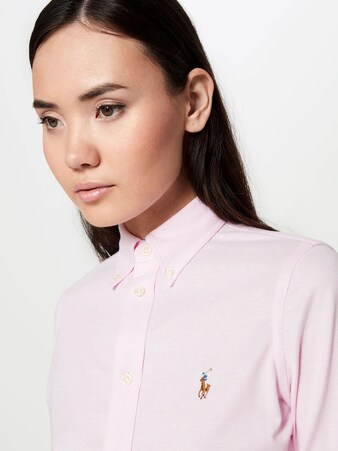 Polo Ralph Lauren Bluse 'HEIDI' in Rosa, Weiß & Blau